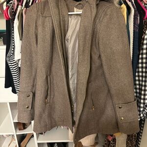 Women's Brown Hooded Coat